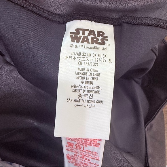 NWT Disney Star Wars Lucas Films Black Faux Leather Stretchy Shorts 3X - Picture 6 of 6